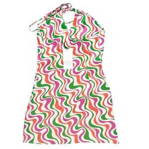 ZARA Halter Mini Dress Size Medium NWT